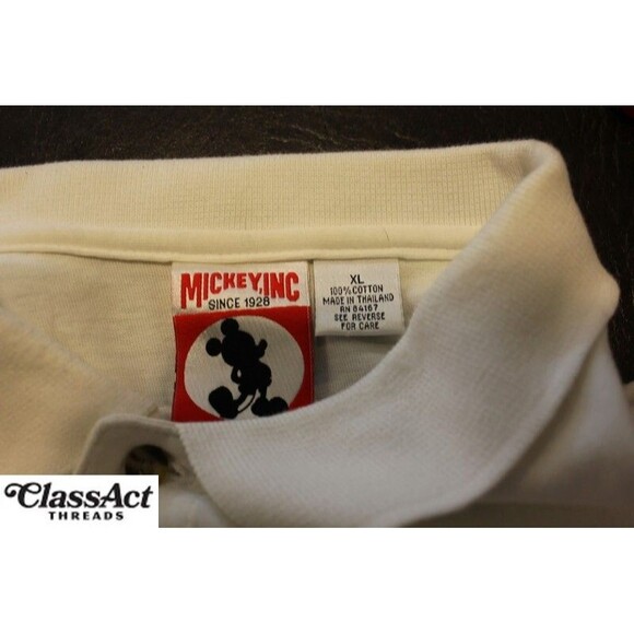 Vintage Mickey Mouse Disney Polo Shirt Embroidered 25 year of magic Sz XL - Picture 5 of 5